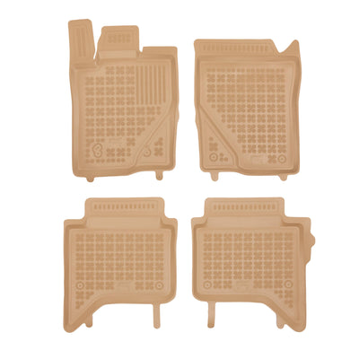 Gummi Fußmatten für Ford Ranger VI / VW Amarok II Beige