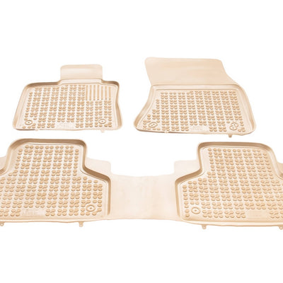 Gummi Fußmatten für BMW X5 F15 / X6 F16 Beige
