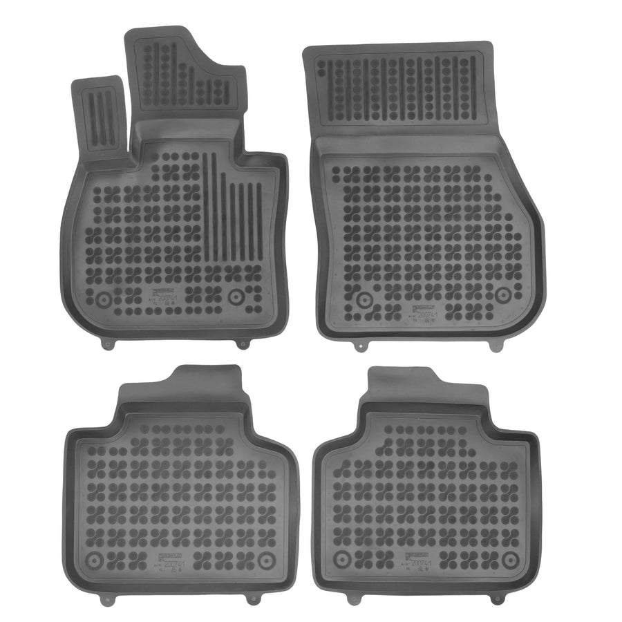 Gummi Fußmatten für BMW 2 Active Tourer U06 / X1 U11 Schwarz