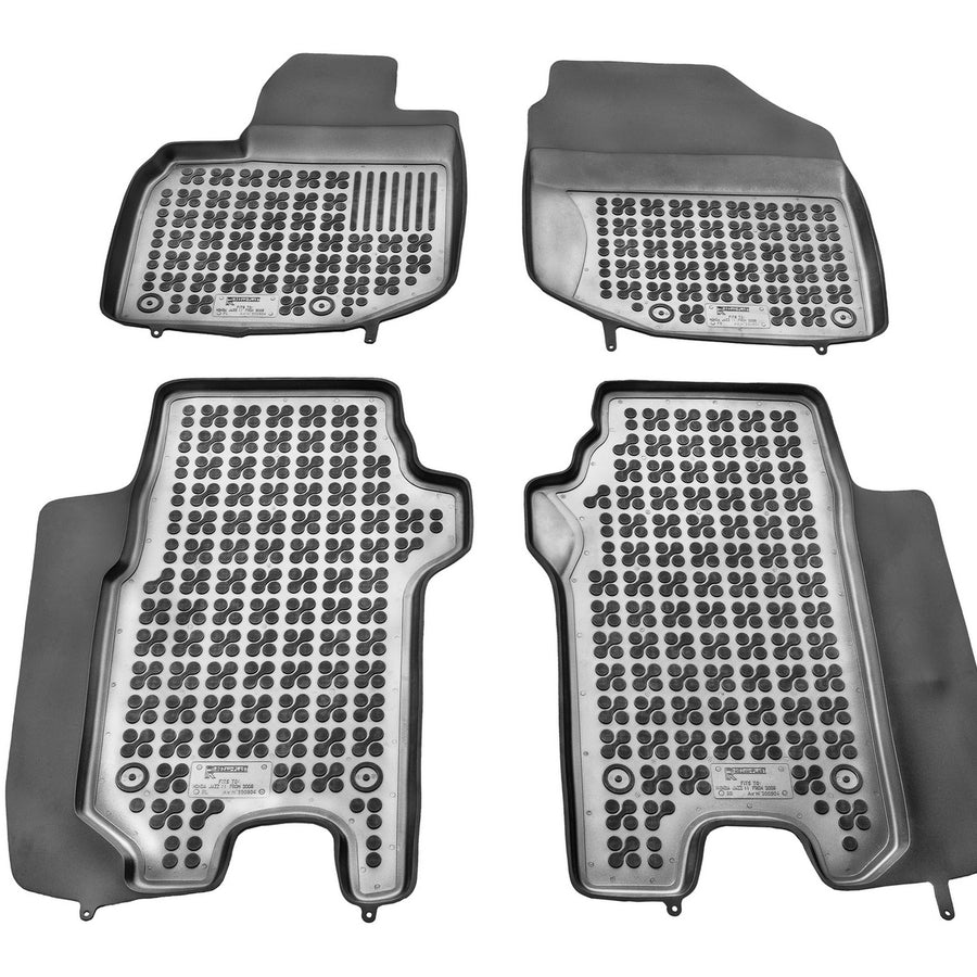 Gummi Fußmatten für Honda Jazz III Schwarz