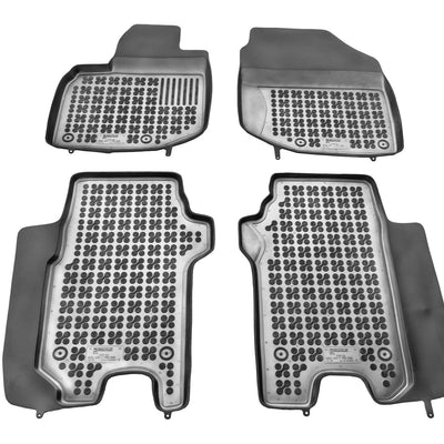 Gummi Fußmatten für Honda Jazz III Schwarz