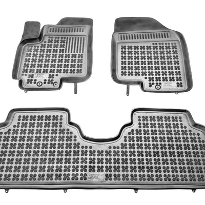 Gummi Fußmatten für Hyundai ix20 / Kia Venga Schwarz