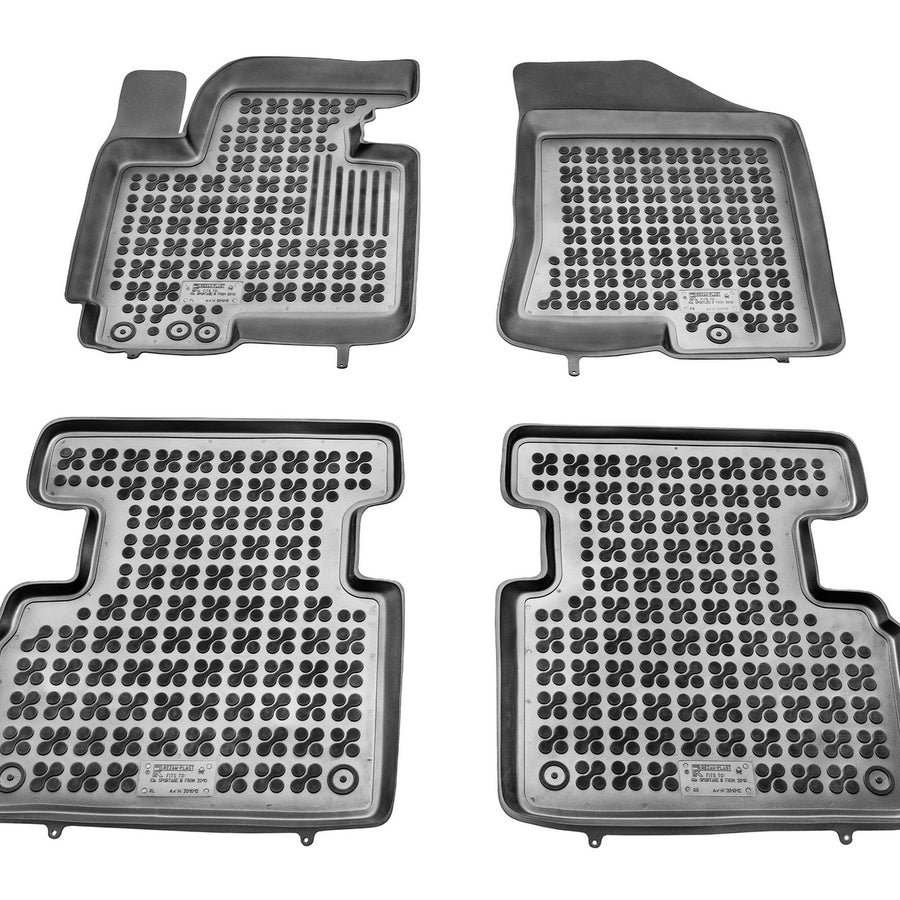 Gummi Fußmatten für Kia Sportage III Schwarz