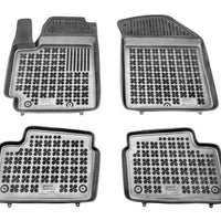 Gummi Fußmatten für Kia Picanto II / III Schwarz