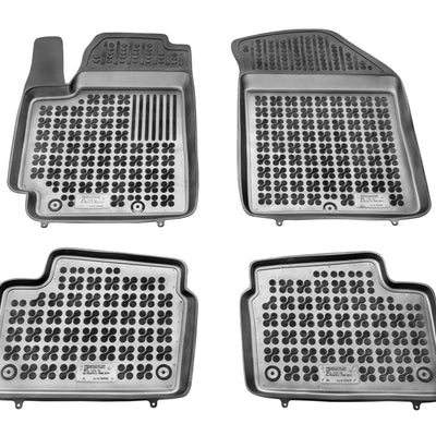 Gummi Fußmatten für Kia Picanto II / III Schwarz