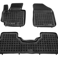 Gummi Fußmatten für Kia Soul II Schwarz
