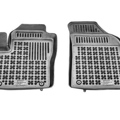 Gummi Fußmatten für Peugeot Bipper Cargo / Citroen Nemo Cargo / Fiat Fiorino Cargo Schwarz