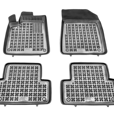 Gummi Fußmatten für Citroen C5 I Schwarz