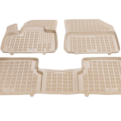 Gummi Fußmatten für Citroen C5 Aircross Beige