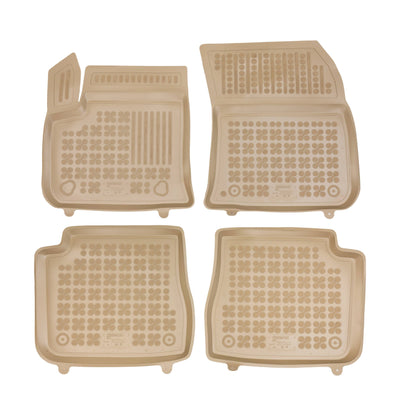 Gummi Fußmatten für Citroen E-C4 III / Peugeot E-2008 Beige