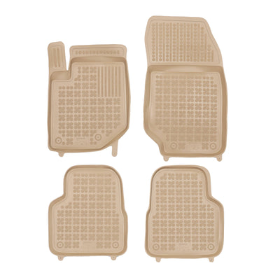 Gummi Fußmatten für Citroen C4X Beige