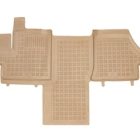 Gummi Fußmatten für Citroen Jumper II / Fiat Ducato II / Peugeot Boxer II Beige / Premium