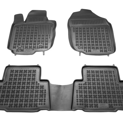 Gummi Fußmatten für Toyota RAV4 III Schwarz