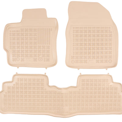 Gummi Fußmatten für Toyota Verso Beige