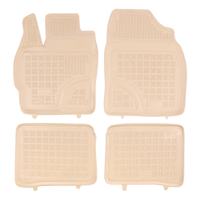 Gummi Fußmatten für Toyota Prius III Facelift Beige