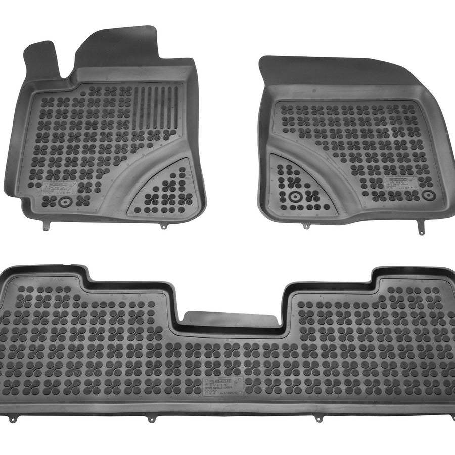 Gummi Fußmatten für Toyota Corolla Verso II Schwarz