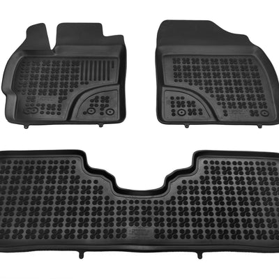 Gummi Fußmatten für Toyota Prius + Schwarz
