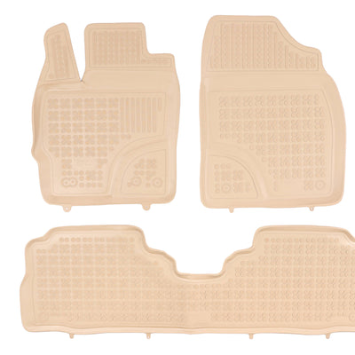 Gummi Fußmatten für Toyota Prius + Beige