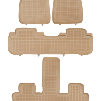 Gummi Fußmatten für Toyota Highlander XV50 Beige