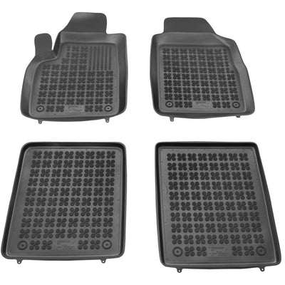 Gummi Fußmatten für Fiat Panda II Schwarz