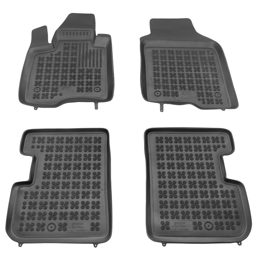 Gummi Fußmatten für Fiat Panda III Schwarz