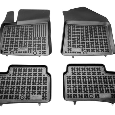 Gummi Fußmatten für Hyundai i10 II Schwarz