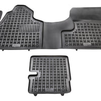 Gummi Fußmatten für Mercedes Sprinter II Schwarz / 2-Sitzer
