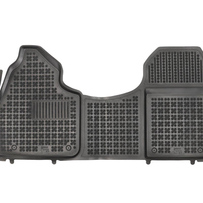 Gummi Fußmatten für Mercedes Sprinter III Schwarz / Version mit breitem Luftauslass