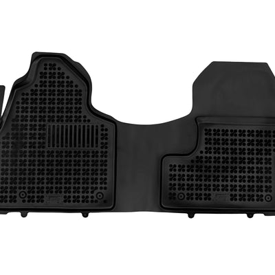 Gummi Fußmatten für Mercedes Sprinter III Schwarz / 3-Sitzer Standard