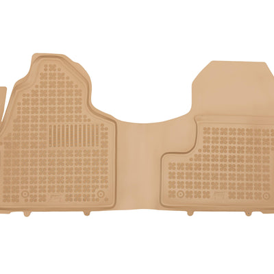 Gummi Fußmatten für Mercedes Sprinter III Beige / 3-Sitzer Standard