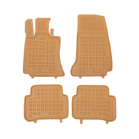 Gummi Fußmatten für Mercedes E W214 Beige