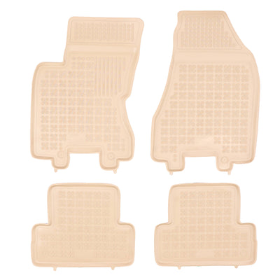 Gummi Fußmatten für Nissan X-Trail II Beige