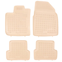 Gummi Fußmatten für Nissan Qashqai I Beige