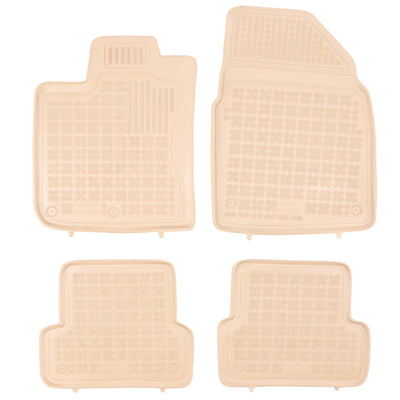 Gummi Fußmatten für Nissan Qashqai I Beige