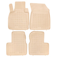 Gummi Fußmatten für Nissan Micra IV Beige