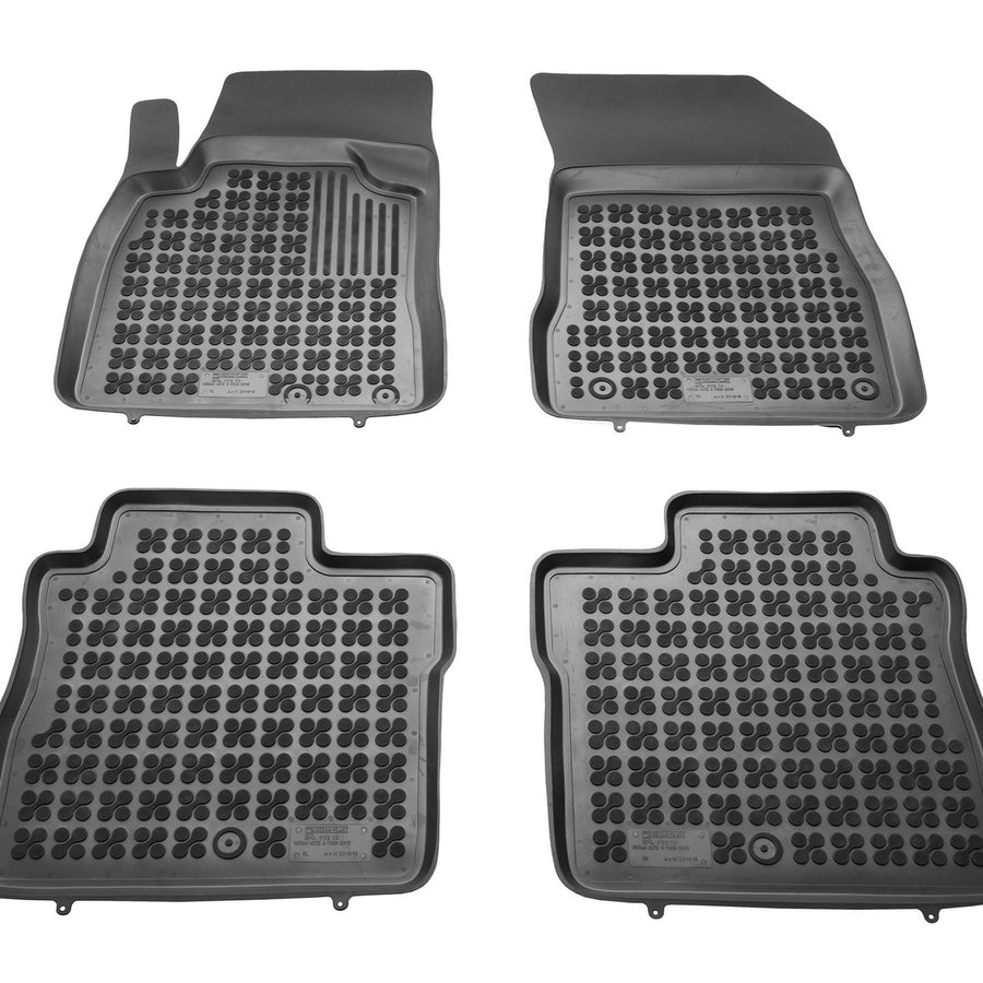 Gummi Fußmatten für Nissan Note II Schwarz