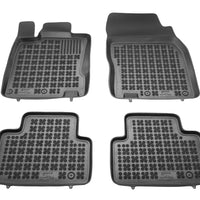 Gummi Fußmatten für Nissan Qashqai II Schwarz