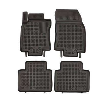 Gummi Fußmatten für Nissan X-Trail III /  Renault Koleos Schwarz