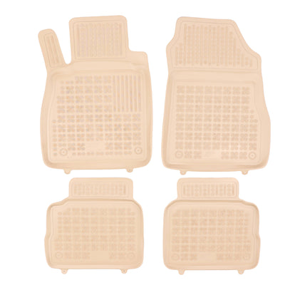 Gummi Fußmatten für Nissan Micra V Beige