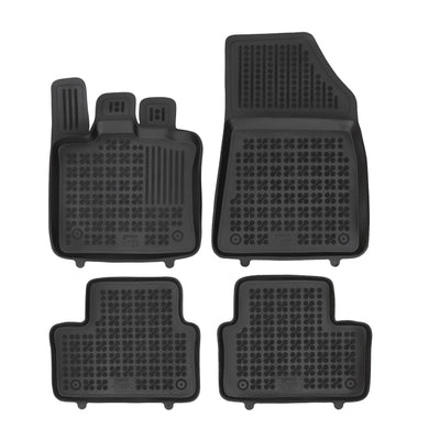 Gummi Fußmatten für Renault Captur II / E-Tech Schwarz