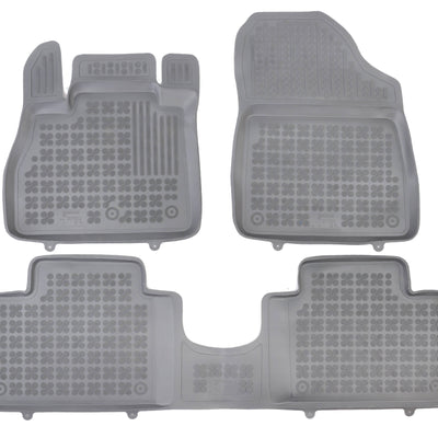 Gummi Fußmatten für Renault Grand Scenic IV Grau