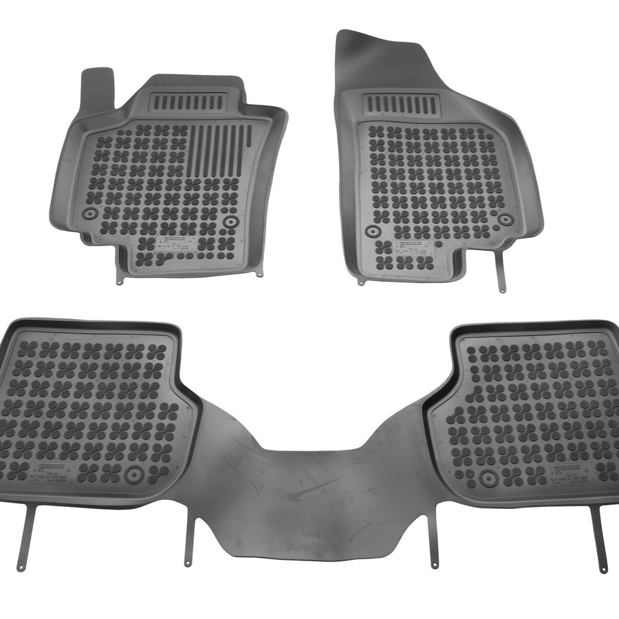 Gummi Fußmatten für Seat Altea XL Schwarz