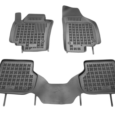 Gummi Fußmatten für Seat Altea XL Schwarz