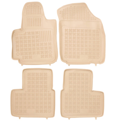 Gummi Fußmatten für Suzuki SX4 I Beige