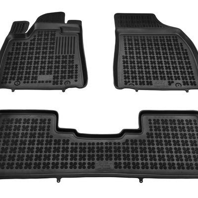 Gummi Fußmatten für Lexus RX III FL Schwarz