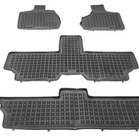 Gummi Fußmatten für Chrysler Voyager IV 7-Sitzer / Schwarz