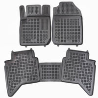 Gummi Fußmatten für Isuzu D-Max III Schwarz / 4-Türer