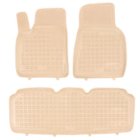 Gummi Fußmatten für Tesla S Beige