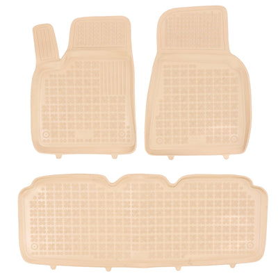 Gummi Fußmatten für Tesla S Beige