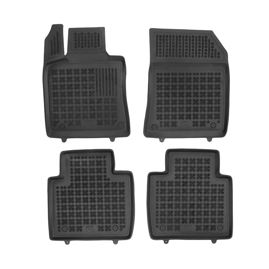 Gummi Fußmatten für Citroen DS9 Tense Schwarz